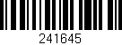 Código de barras (EAN, GTIN, SKU, ISBN): '241645'