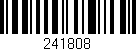 Código de barras (EAN, GTIN, SKU, ISBN): '241808'