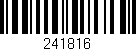 Código de barras (EAN, GTIN, SKU, ISBN): '241816'