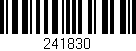 Código de barras (EAN, GTIN, SKU, ISBN): '241830'