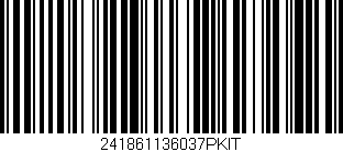 Código de barras (EAN, GTIN, SKU, ISBN): '241861136037PKIT'