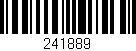 Código de barras (EAN, GTIN, SKU, ISBN): '241889'