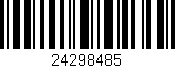 Código de barras (EAN, GTIN, SKU, ISBN): '24298485'
