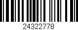 Código de barras (EAN, GTIN, SKU, ISBN): '24322778'