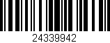 Código de barras (EAN, GTIN, SKU, ISBN): '24339942'