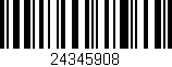 Código de barras (EAN, GTIN, SKU, ISBN): '24345908'