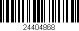 Código de barras (EAN, GTIN, SKU, ISBN): '24404868'