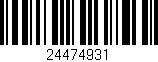 Código de barras (EAN, GTIN, SKU, ISBN): '24474931'