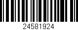 Código de barras (EAN, GTIN, SKU, ISBN): '24581924'