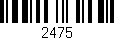 Código de barras (EAN, GTIN, SKU, ISBN): '2475'