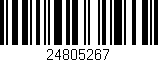 Código de barras (EAN, GTIN, SKU, ISBN): '24805267'