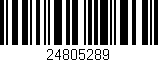 Código de barras (EAN, GTIN, SKU, ISBN): '24805289'