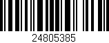 Código de barras (EAN, GTIN, SKU, ISBN): '24805385'