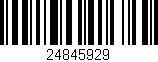 Código de barras (EAN, GTIN, SKU, ISBN): '24845929'