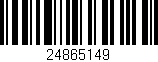 Código de barras (EAN, GTIN, SKU, ISBN): '24865149'