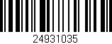 Código de barras (EAN, GTIN, SKU, ISBN): '24931035'