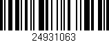 Código de barras (EAN, GTIN, SKU, ISBN): '24931063'