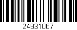 Código de barras (EAN, GTIN, SKU, ISBN): '24931067'