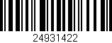 Código de barras (EAN, GTIN, SKU, ISBN): '24931422'