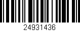 Código de barras (EAN, GTIN, SKU, ISBN): '24931436'