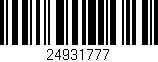 Código de barras (EAN, GTIN, SKU, ISBN): '24931777'