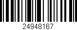 Código de barras (EAN, GTIN, SKU, ISBN): '24948167'