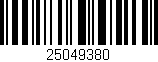 Código de barras (EAN, GTIN, SKU, ISBN): '25049380'