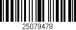 Código de barras (EAN, GTIN, SKU, ISBN): '25079478'