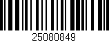 Código de barras (EAN, GTIN, SKU, ISBN): '25080849'