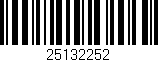 Código de barras (EAN, GTIN, SKU, ISBN): '25132252'