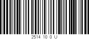 Código de barras (EAN, GTIN, SKU, ISBN): '2514_10_0_U'