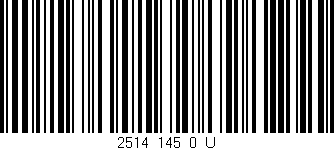 Código de barras (EAN, GTIN, SKU, ISBN): '2514_145_0_U'