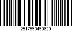 Código de barras (EAN, GTIN, SKU, ISBN): '2517553450629'