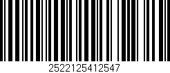 Código de barras (EAN, GTIN, SKU, ISBN): '2522125412547'