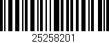 Código de barras (EAN, GTIN, SKU, ISBN): '25258201'