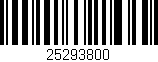 Código de barras (EAN, GTIN, SKU, ISBN): '25293800'