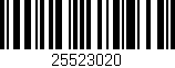 Código de barras (EAN, GTIN, SKU, ISBN): '25523020'