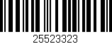 Código de barras (EAN, GTIN, SKU, ISBN): '25523323'