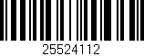 Código de barras (EAN, GTIN, SKU, ISBN): '25524112'