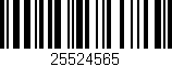 Código de barras (EAN, GTIN, SKU, ISBN): '25524565'