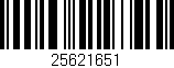 Código de barras (EAN, GTIN, SKU, ISBN): '25621651'