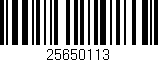 Código de barras (EAN, GTIN, SKU, ISBN): '25650113'