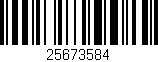 Código de barras (EAN, GTIN, SKU, ISBN): '25673584'