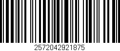 Código de barras (EAN, GTIN, SKU, ISBN): '2572042921875'
