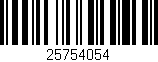 Código de barras (EAN, GTIN, SKU, ISBN): '25754054'