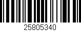 Código de barras (EAN, GTIN, SKU, ISBN): '25805340'