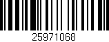 Código de barras (EAN, GTIN, SKU, ISBN): '25971068'