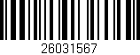 Código de barras (EAN, GTIN, SKU, ISBN): '26031567'