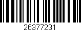 Código de barras (EAN, GTIN, SKU, ISBN): '26377231'