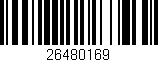 Código de barras (EAN, GTIN, SKU, ISBN): '26480169'